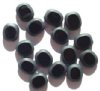 10 14mm Flat Cut Oval Window Bead Opaque Black